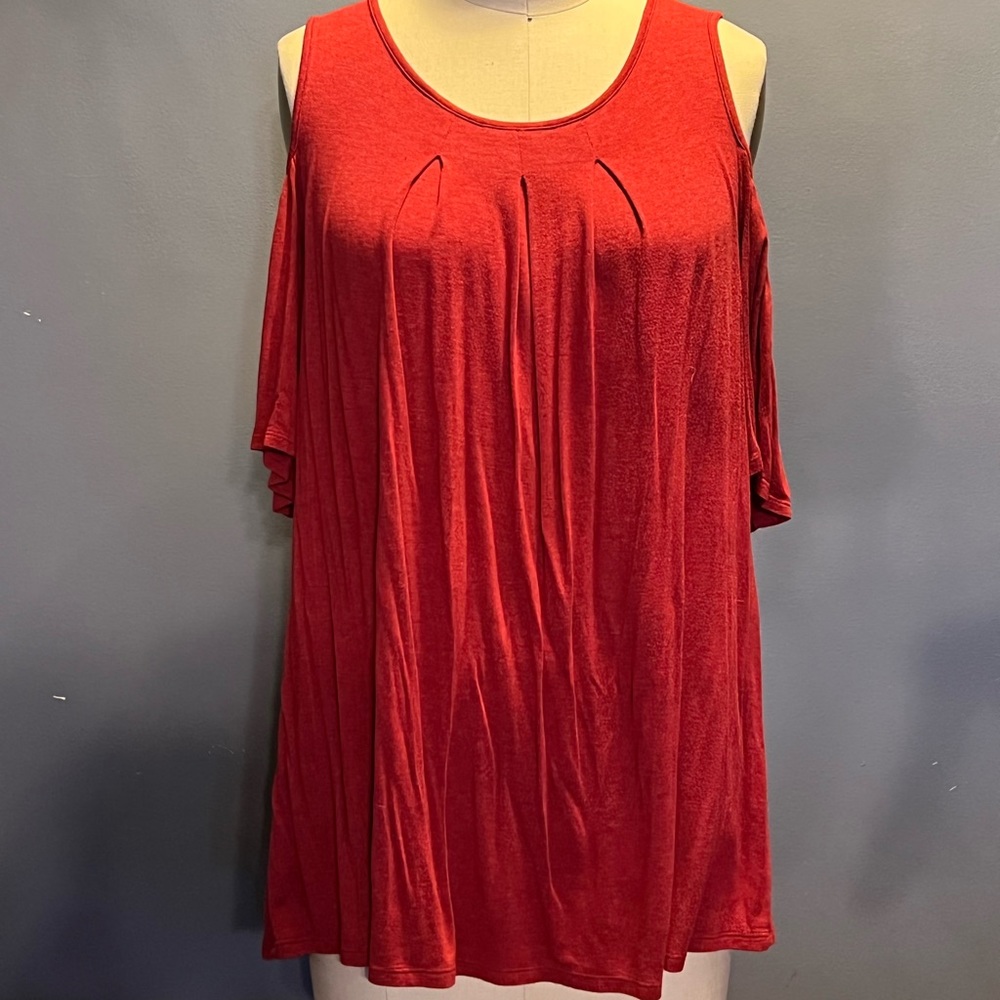 Burnt orange size small cotton off shoulder top